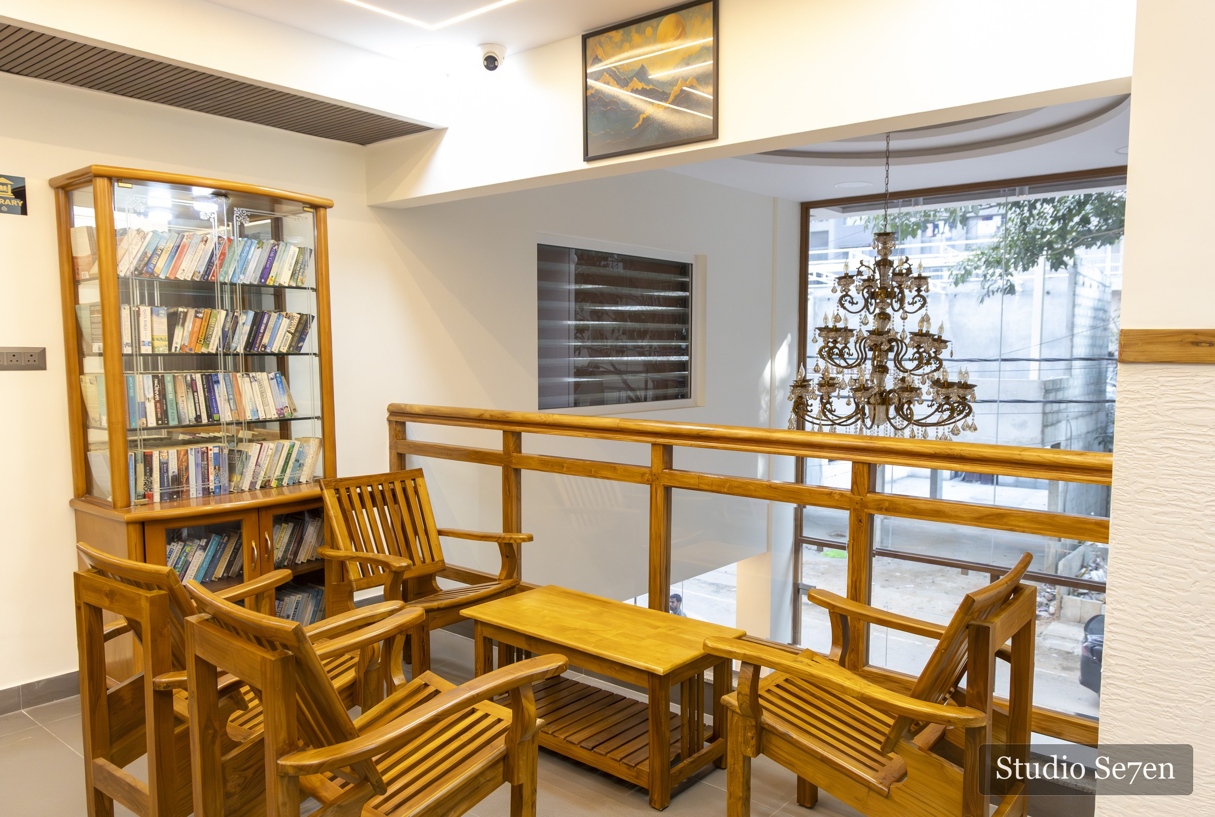 Upper-floor lounge and seating area at The Wilsons