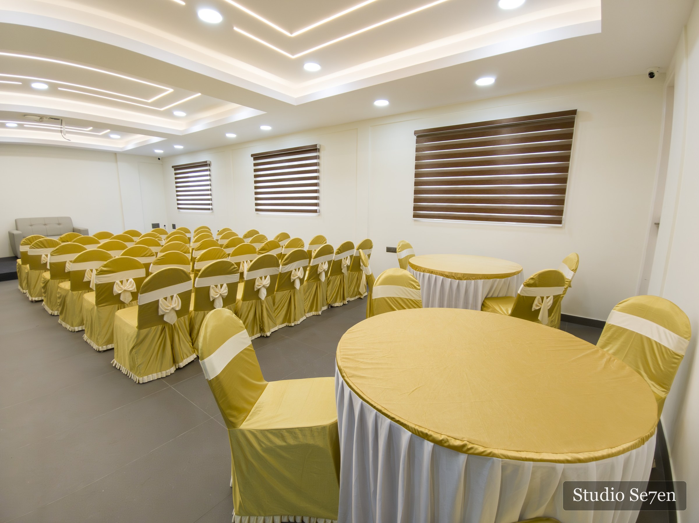 Banquet hall at The Wilsons arranged for an event