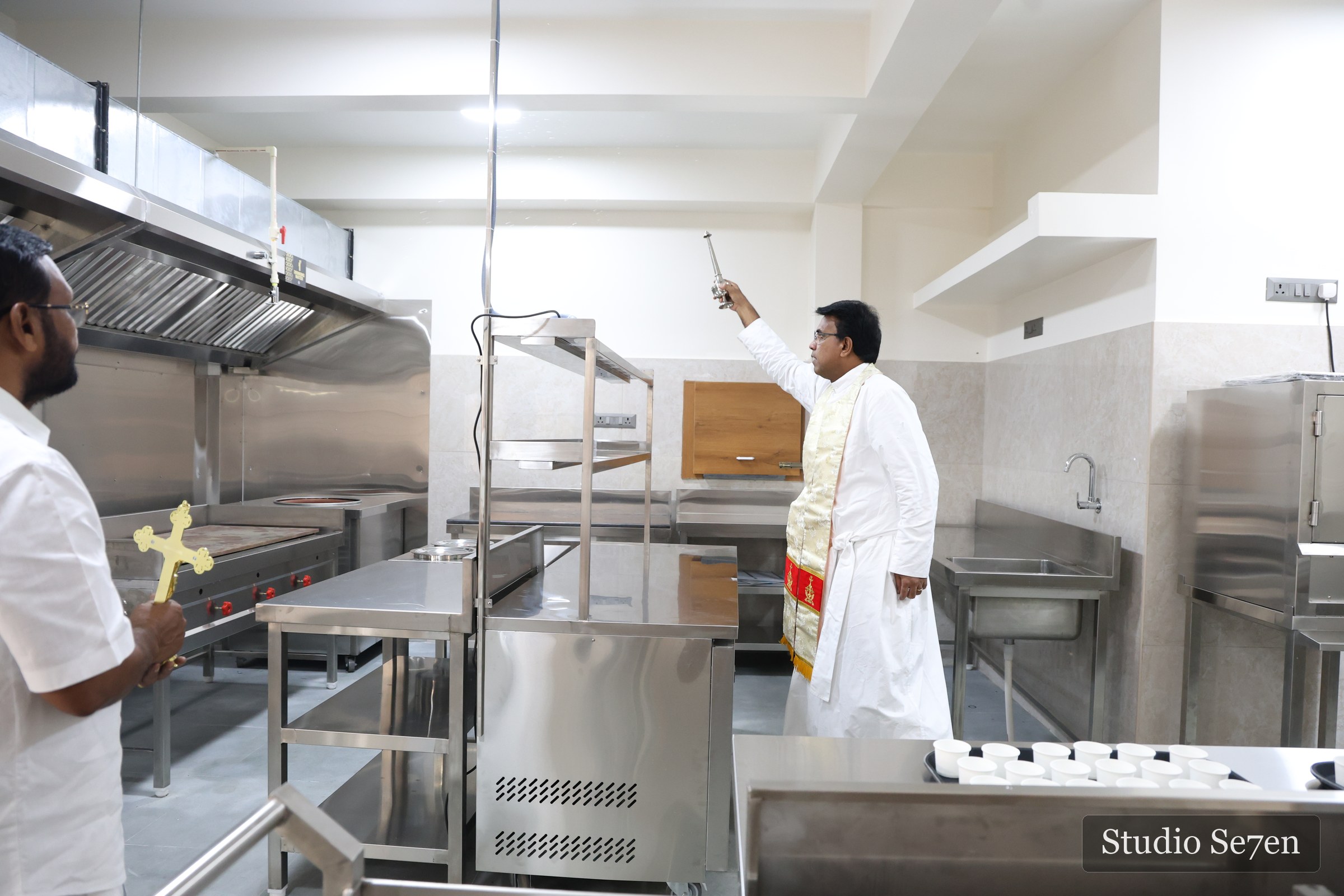 The Wilsons inauguration property walkthrough inside the commercial kitchen